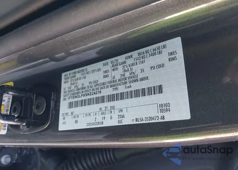 2025 Ford F-150 Stx z USA, uszkodzony, nr VIN 1FTEW2LPXSKE24219